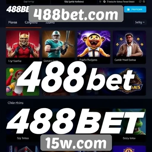 Variedade de jogos disponíveis em 488bet.com